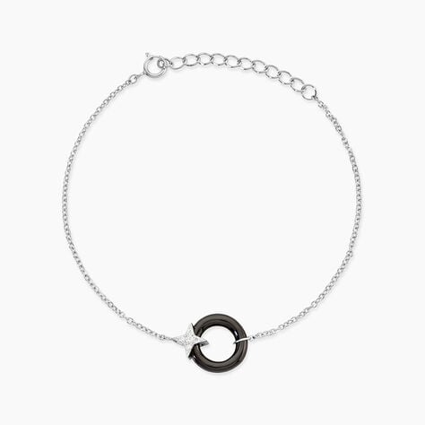 Bracelet Merelle Argent Blanc C&eacute;ramique Oxyde De Zirconium - Bracelets fantaisie Femme | Marc Orian