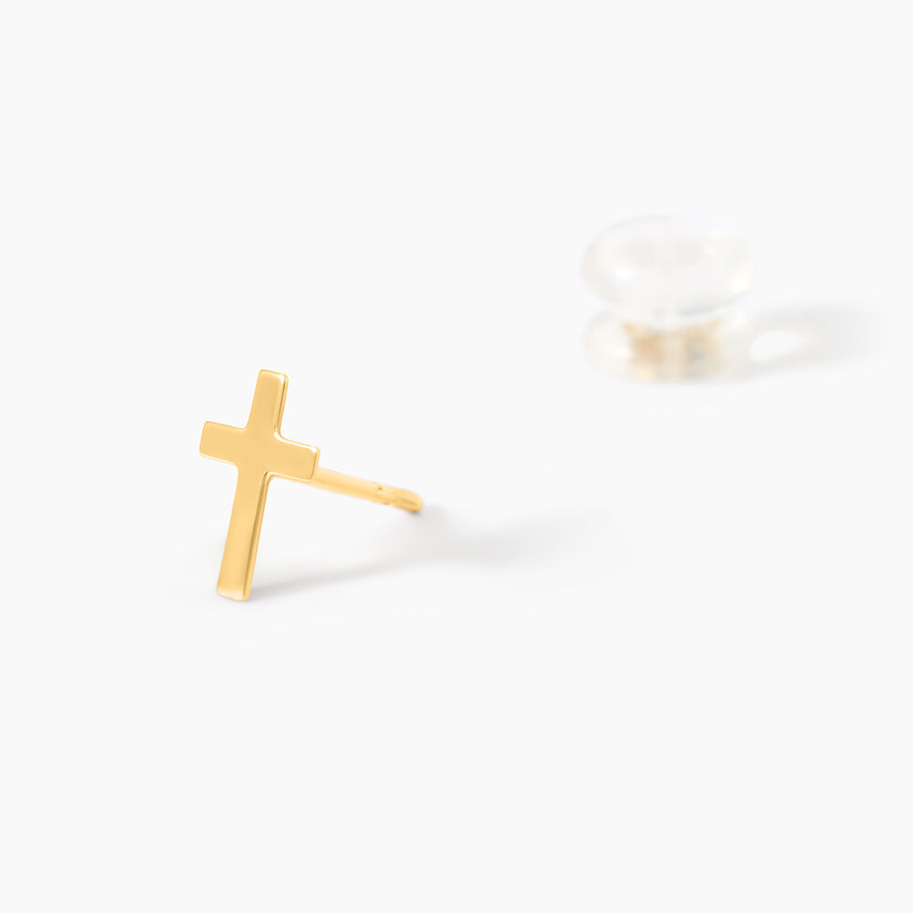 Boucles D'Oreilles Puces Lavonne Or Jaune - Puces Unisex | Marc Orian