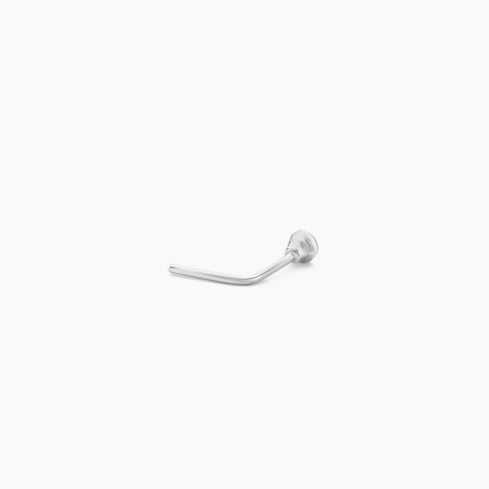 Piercing De Nez Fethi Serti Clos Or Blanc Oxyde De Zirconium - Piercing Nez Femme | Marc Orian