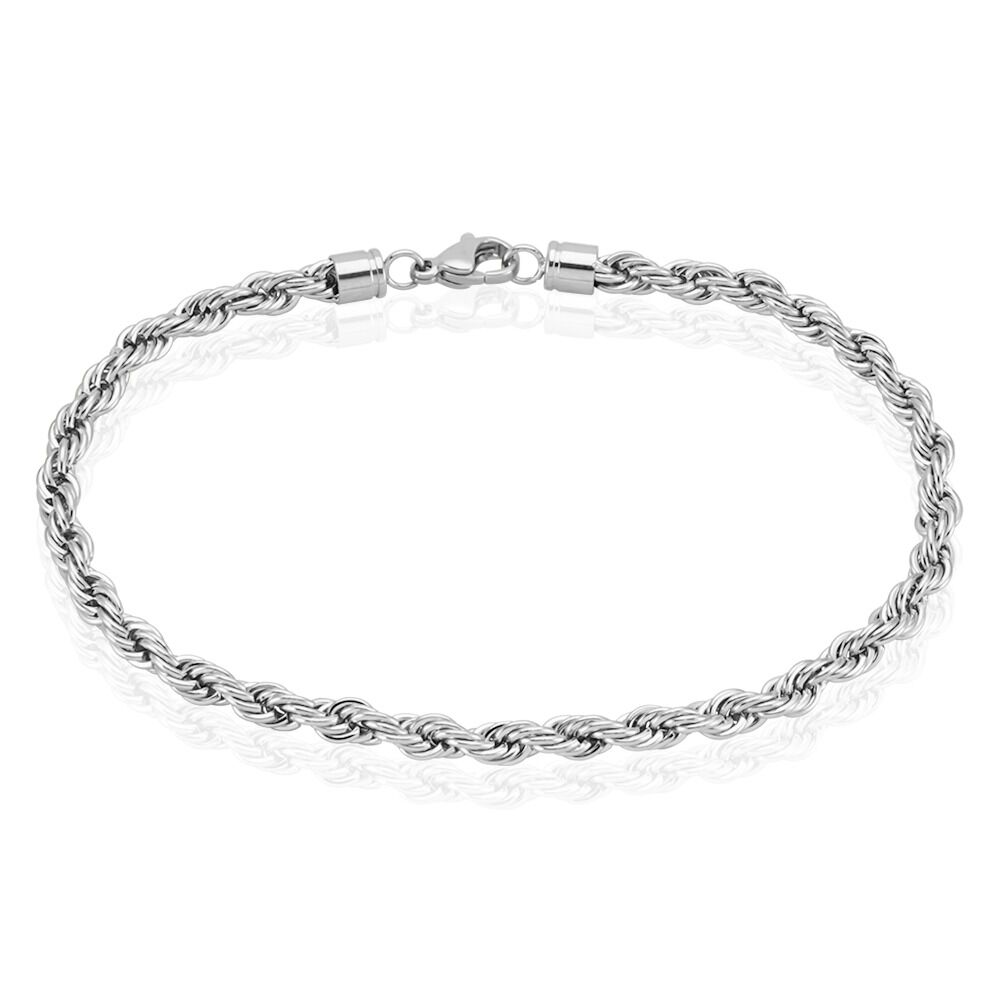 Bracelet Maille Phebus Him Acier Blanc - Bracelets mailles Homme | Marc Orian