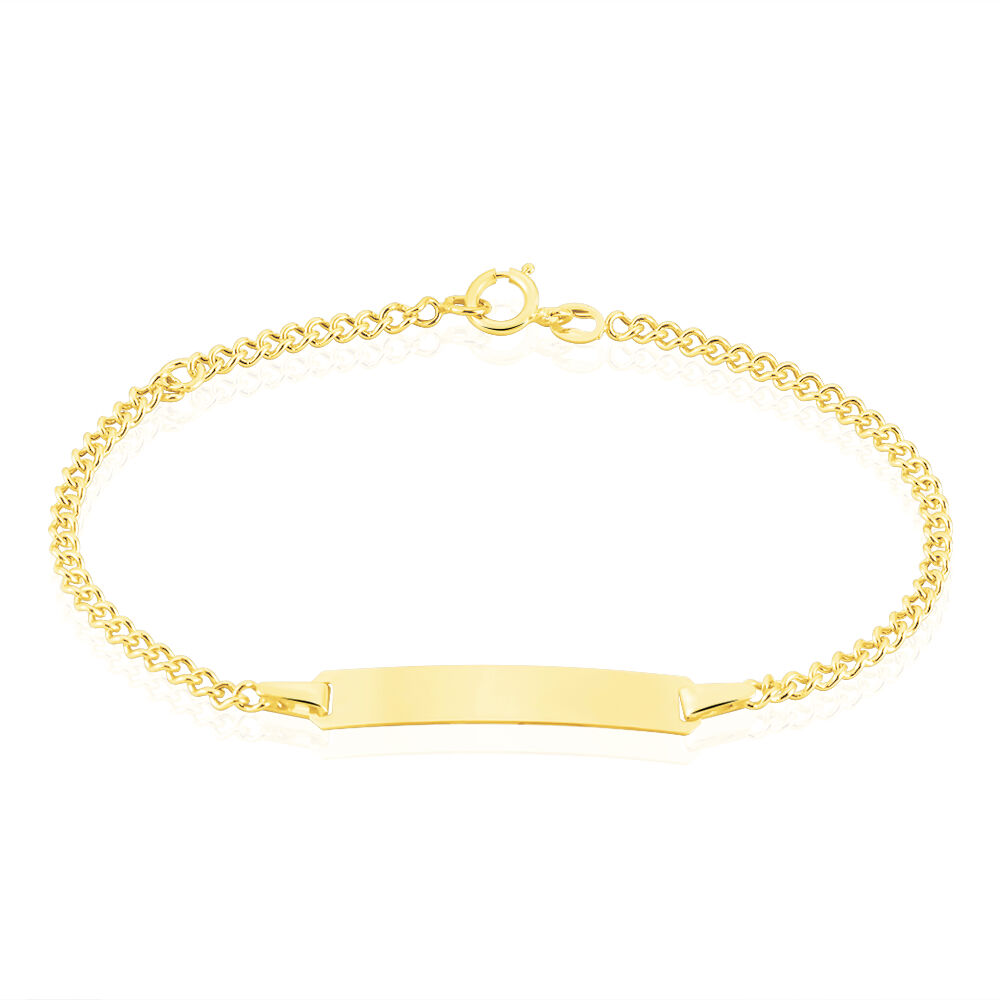 Bracelet Identité Etheline Maille Gourmette Or Jaune - Gourmettes Enfant | Marc Orian