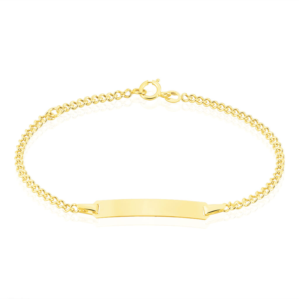 Bracelet Identité Etheline Maille Gourmette Or Jaune - Gourmettes Enfant | Marc Orian