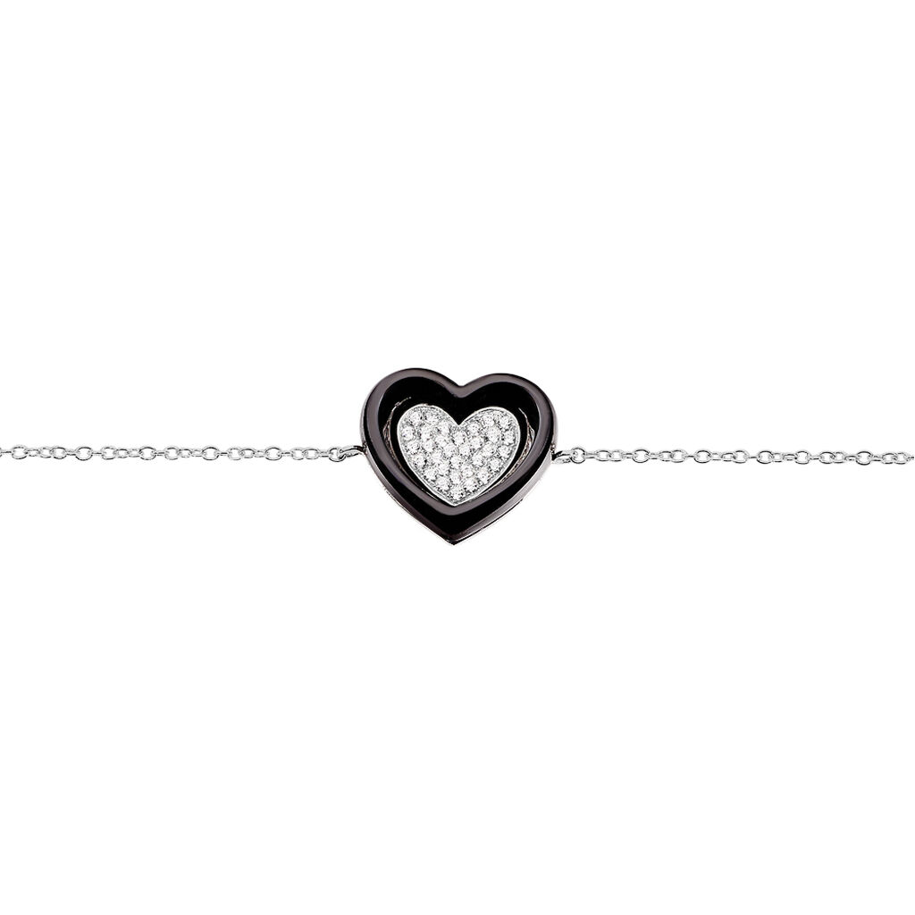 Bracelet Ana-paula Argent Blanc Céramique Et Oxyde De Zirconium - Bracelets chaînes Femme | Marc Orian