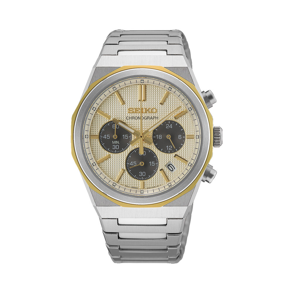 Montre Seiko Sport Chrono 40 Dor&eacute; - Montres &eacute;tanches Homme | Marc Orian