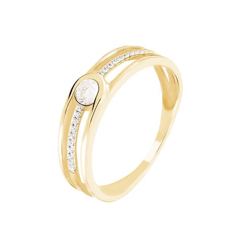 Bague Louane Or Jaune Oxyde De Zirconium - Solitaires Femme | Marc Orian
