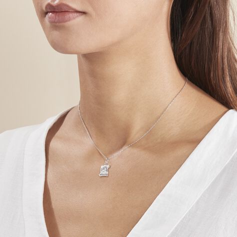Pendentif Ange Parchemin Or Blanc - Pendentifs Famille | Marc Orian
