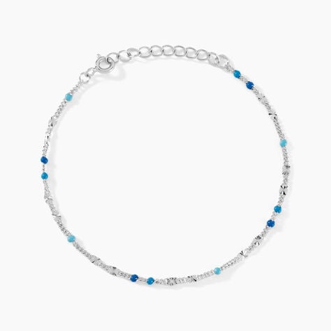 Bracelet Cacilia Argent Blanc - Bracelets chaînes Femme | Marc Orian