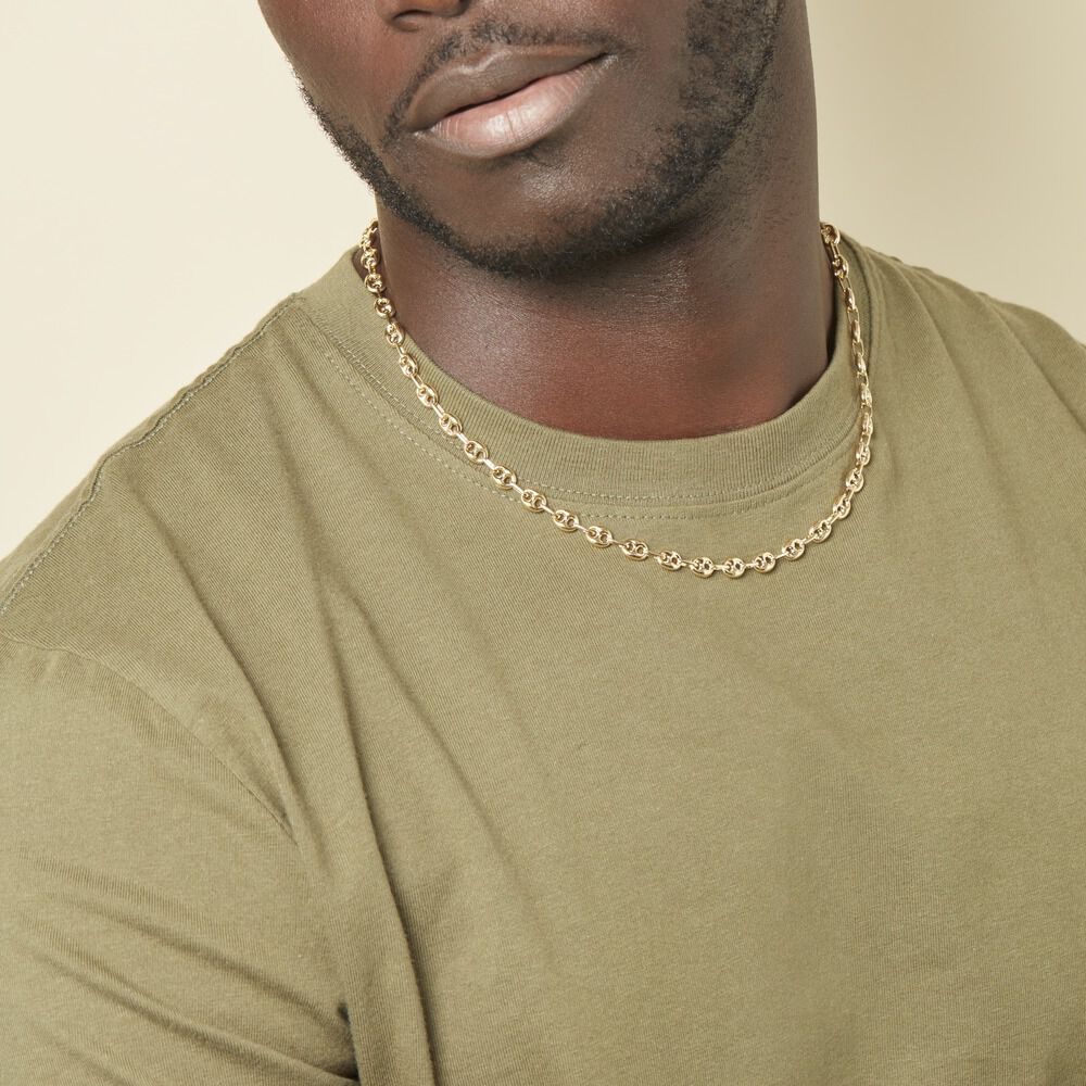 Collier Maille Dami Maille Grain De Cafe Or Jaune - Chaines Homme | Marc Orian