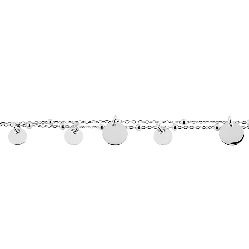 Bracelet Argent Blanc Merve - Bracelets Medailles Femme | Marc Orian