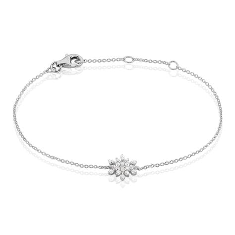 Bracelet Effie Argent Blanc Oxyde De Zirconium - Bracelets chaînes Femme | Marc Orian