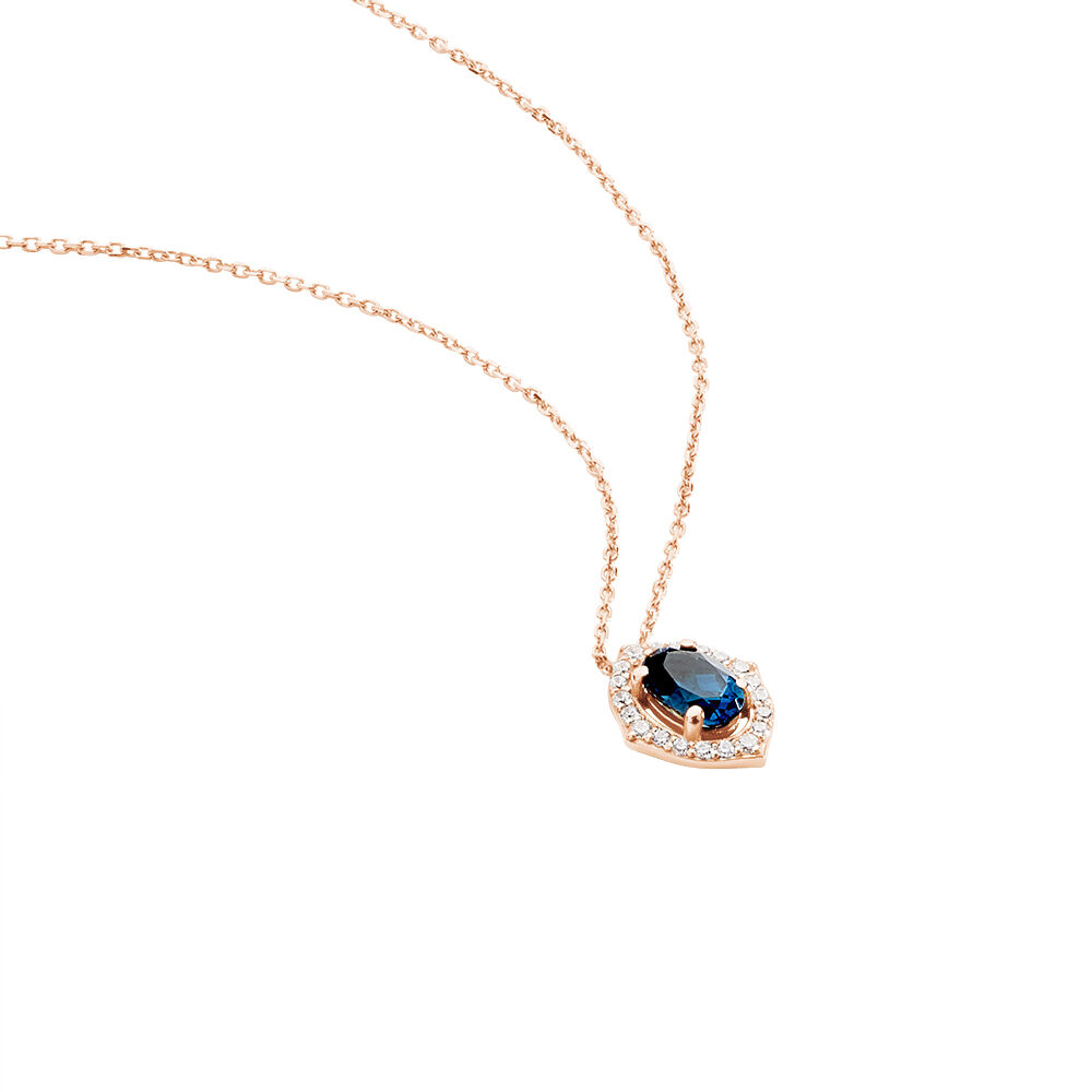 Collier Janna Or Rose Topaze Et Oxyde De Zirconium - Colliers avec pierres Femme | Marc Orian