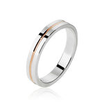 Alliance Liseret Ruban Plat Or Bicolore - Alliances duo Unisex | Marc Orian