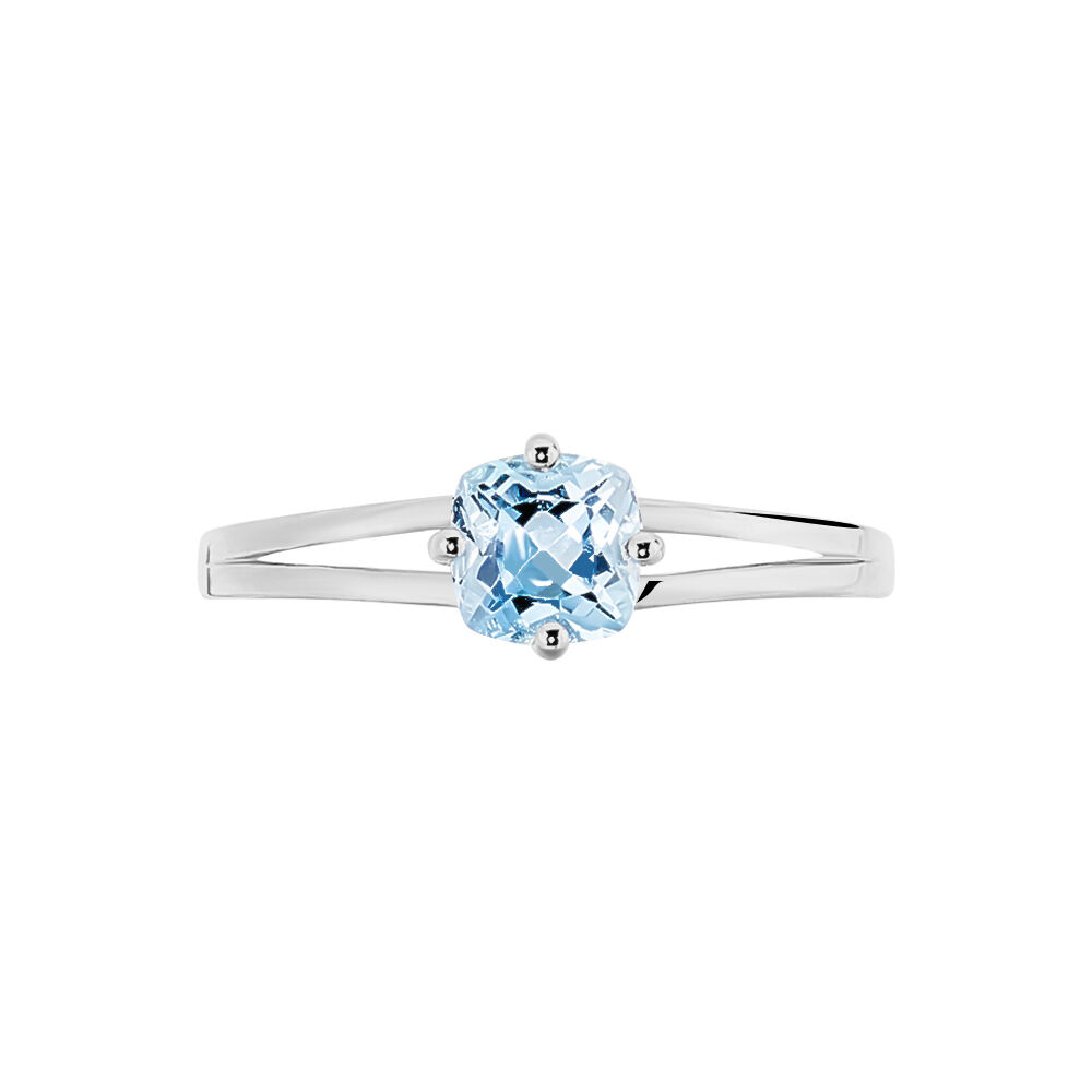 Bague Mahina Or Blanc Topaze - Bagues pierres fines Femme | Marc Orian
