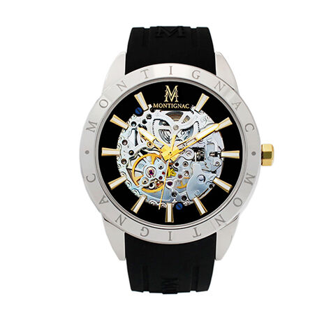 Montre Montignac Noir - Montres automatique Homme | Marc Orian