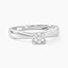 Bague Solitaire Artemis Or Blanc Diamant - Parures de mariage Femme | Marc Orian