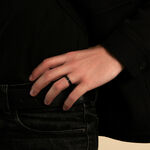 Bague Gaetane Acier Blanc - Bagues Homme | Marc Orian