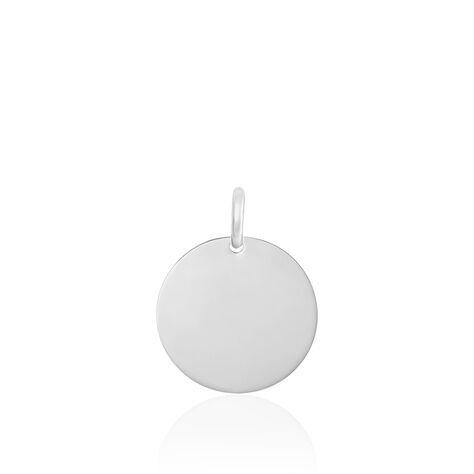 Pendentif Sirona Pastille Gravable Or Blanc - Pendentifs Femme | Marc Orian