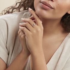 Bague Joaquina Or Blanc Diamant - Bagues Femme | Marc Orian