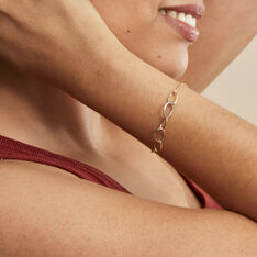 Bracelet Lucette Or Bicolore - Bracelets chaînes Femme | Marc Orian