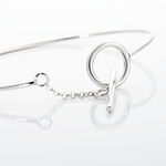 Bracelet Jonc Marie-capucine Argent Blanc - Bracelets joncs Femme | Marc Orian