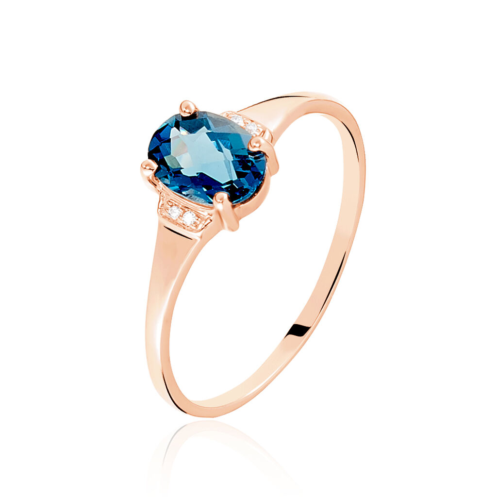 Bague Mathilde Or Rose Topaze Et Oxyde De Zirconium - Bagues Femme | Marc Orian