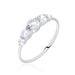 Bague Or Blanc Sibyllina Oxydes De Zirconium - Solitaires Femme | Marc Orian