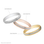 Alliance Caroline Sablee Ruban Plat Or Bicolore - Alliances duo Unisex | Marc Orian