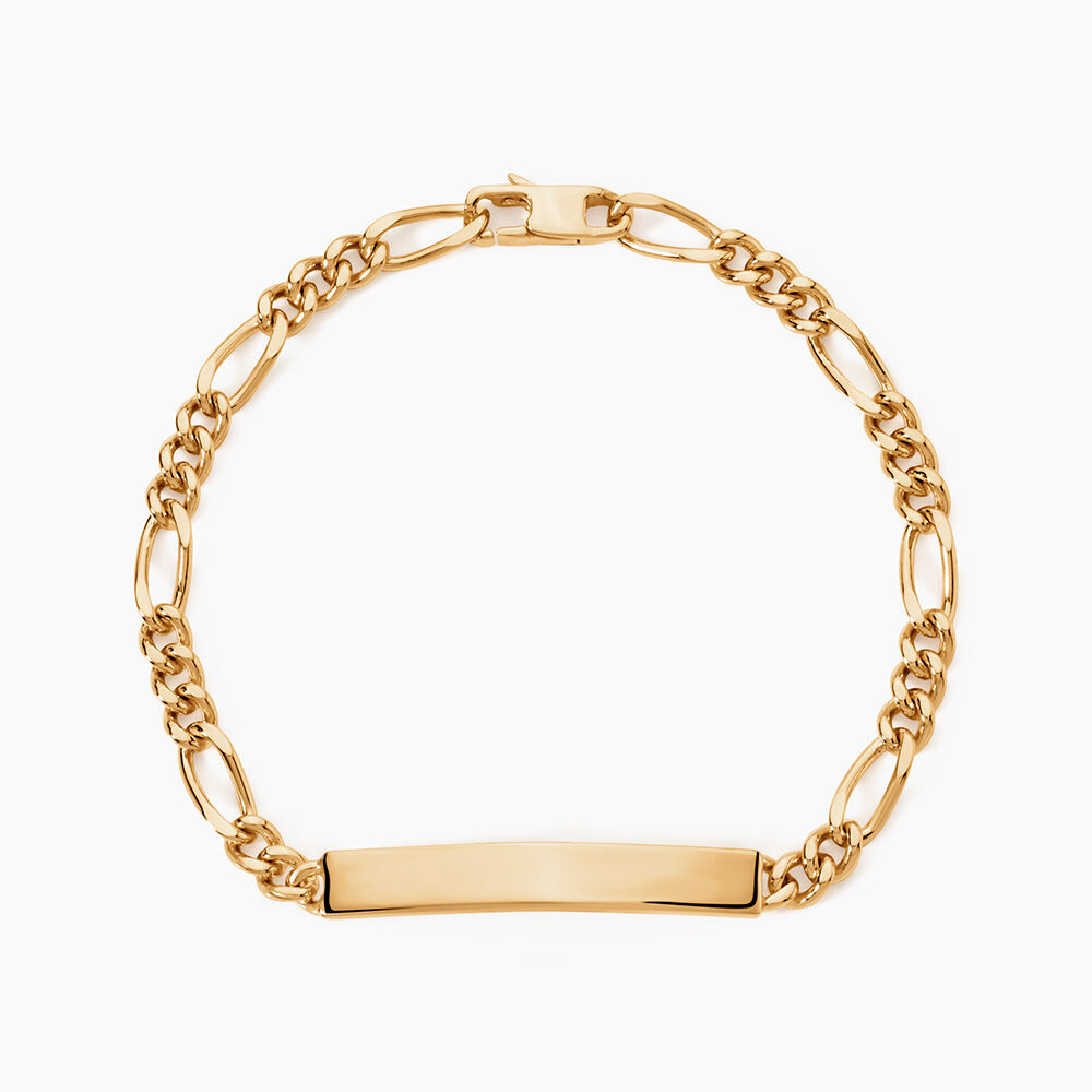 Bracelet Identit&eacute; Plaqu&eacute; Or Jaune Bixente - Gourmettes Homme | Marc Orian