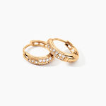 Cr&eacute;oles Sahar Plaqu&eacute; Or Jaune Oxyde De Zirconium - Cr&eacute;oles Femme | Marc Orian