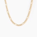 Collier Or Jaune Cameo Maille Altern&eacute;e 1/3 - Chaines Homme | Marc Orian