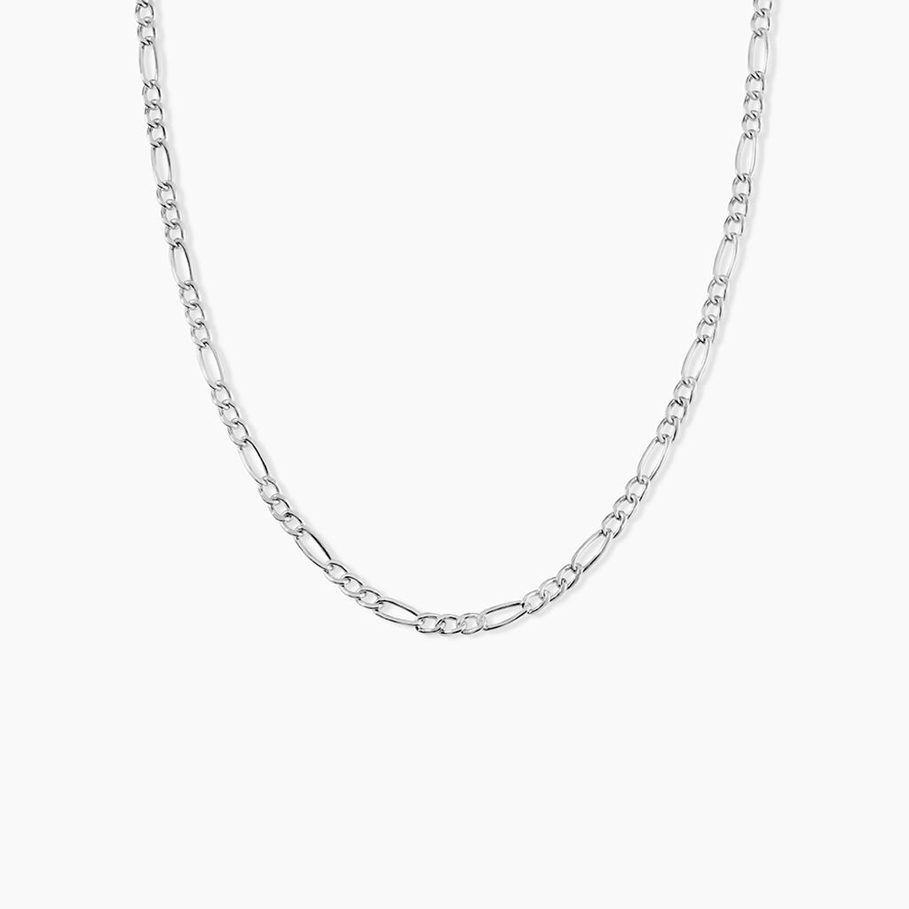 Cha&icirc;ne Cameo Maille Alternee 1/3 Or Blanc - Chaines Femme | Marc Orian
