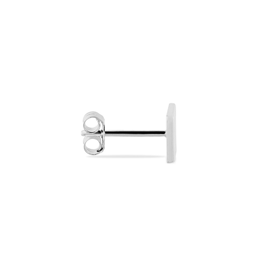Boucle D'oreille Unitaire Argent Blanc Midas - Puces Homme | Marc Orian