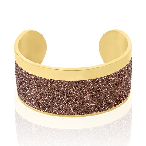 Bracelet Manchette Ouvert Acier Rose Carron - Bracelets manchettes Femme | Marc Orian