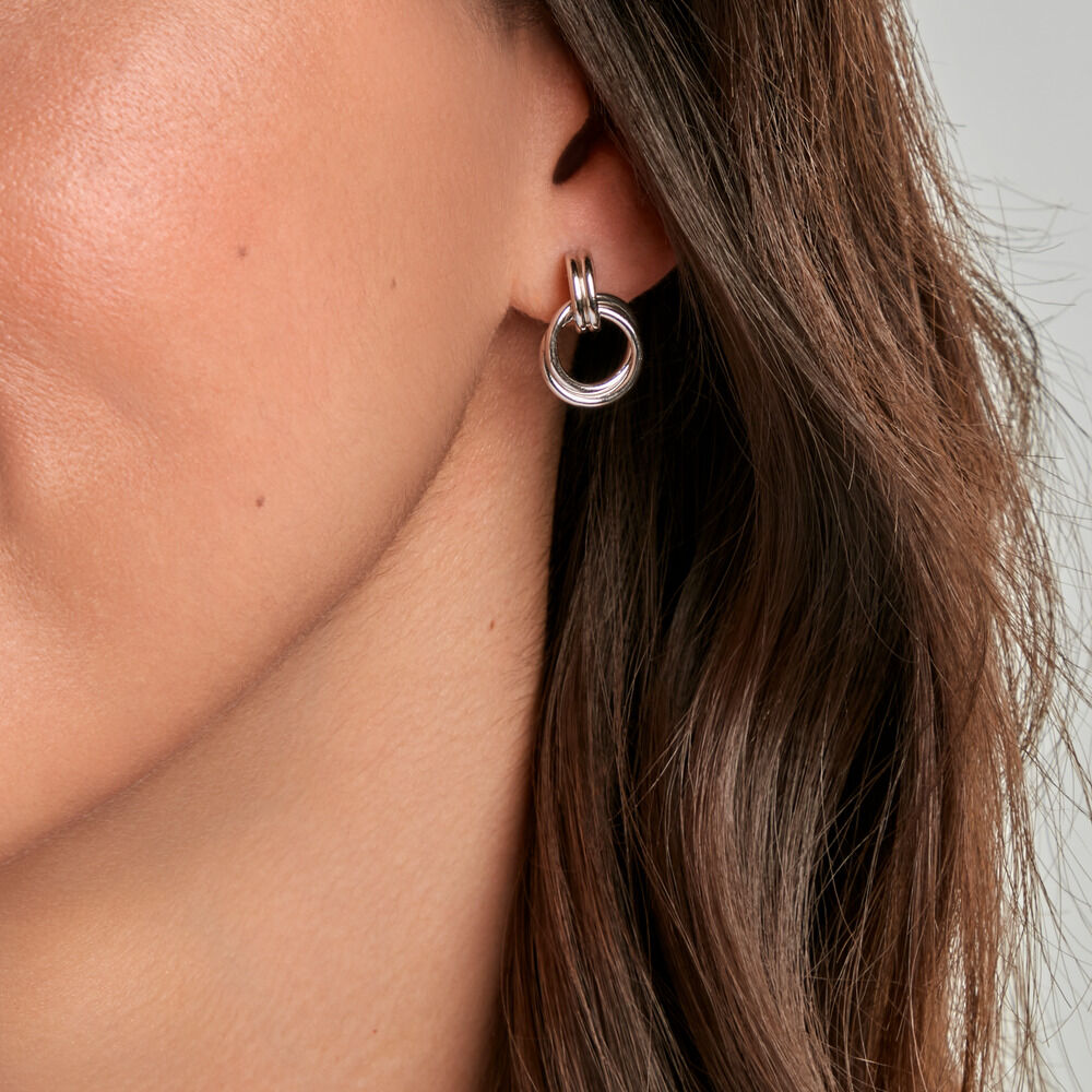 Cr&eacute;oles Poly Argent Blanc - Cr&eacute;oles Femme | Marc Orian