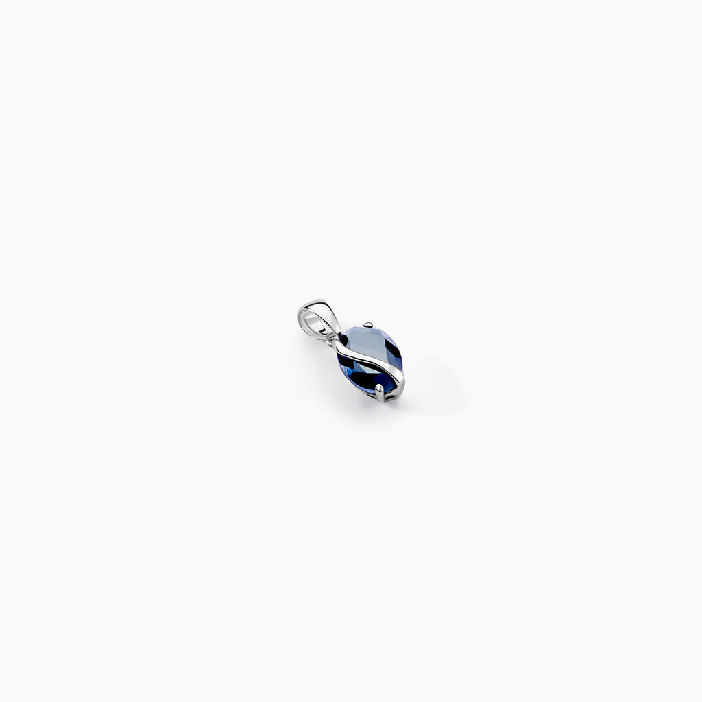 Pendentif Prudencia Or Blanc Saphir - Pendentifs Femme | Marc Orian