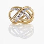 Boucles D'oreilles Puces Marilynn Or Bicolore Diamant Blanc - Puces Femme | Marc Orian
