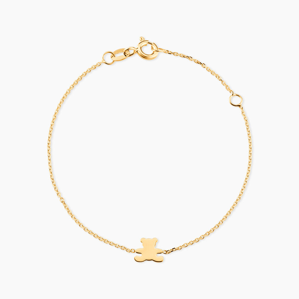 Bracelet Calina Ourson Or Jaune - Bracelets cha&icirc;nes Enfant | Marc Orian