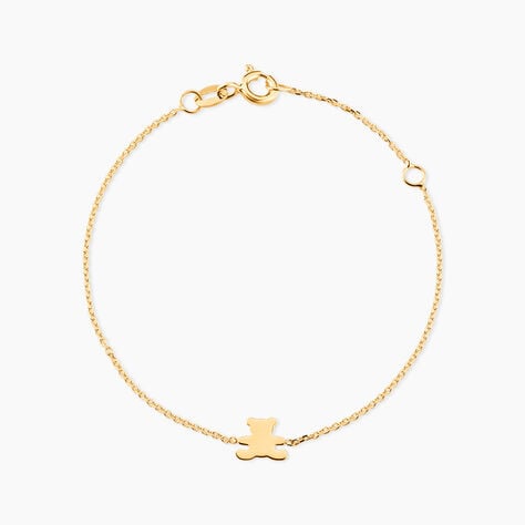 Bracelet Calina Ourson Or Jaune - Bracelets cha&icirc;nes Enfant | Marc Orian
