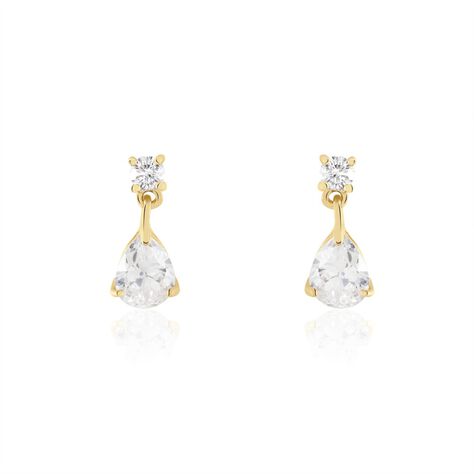 Boucles D'oreilles Pendantes Naellya Plaqué Or Oxyde De Zirconium - Pendantes Femme | Marc Orian