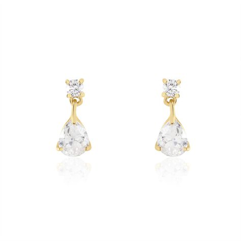 Boucles D'oreilles Pendantes Naellya Plaqué Or Oxyde De Zirconium - Boucles d'oreilles Pendantes Femme | Marc Orian