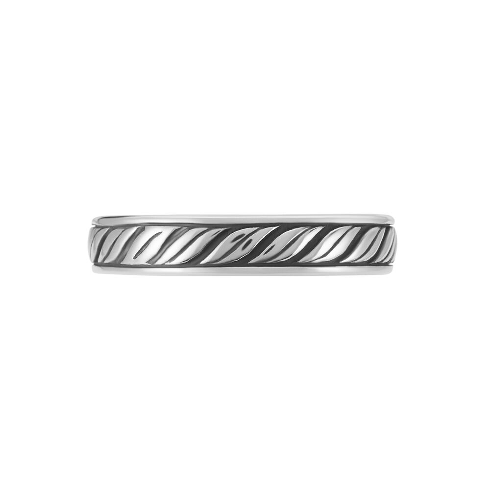 Bague Davin Argent Blanc - Bagues grosses Homme | Marc Orian
