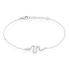 Bracelet Eponine Argent Blanc Oxyde De Zirconium - Bracelets chaînes Femme | Marc Orian