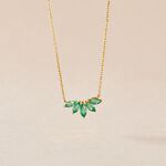 Collier Josslyn Or Jaune Emeraude - Colliers avec pierres Femme | Marc Orian