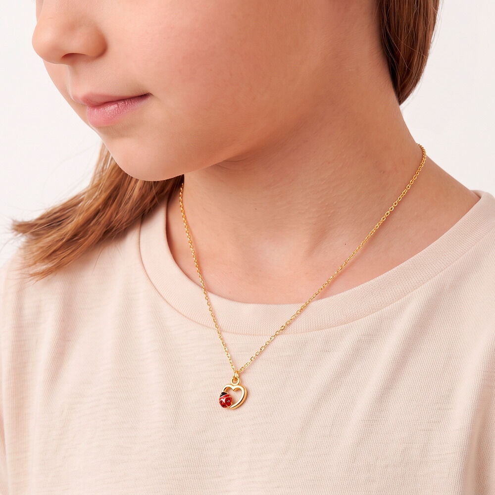 Collier Hydrangee Or Jaune - Colliers ete Enfant | Marc Orian