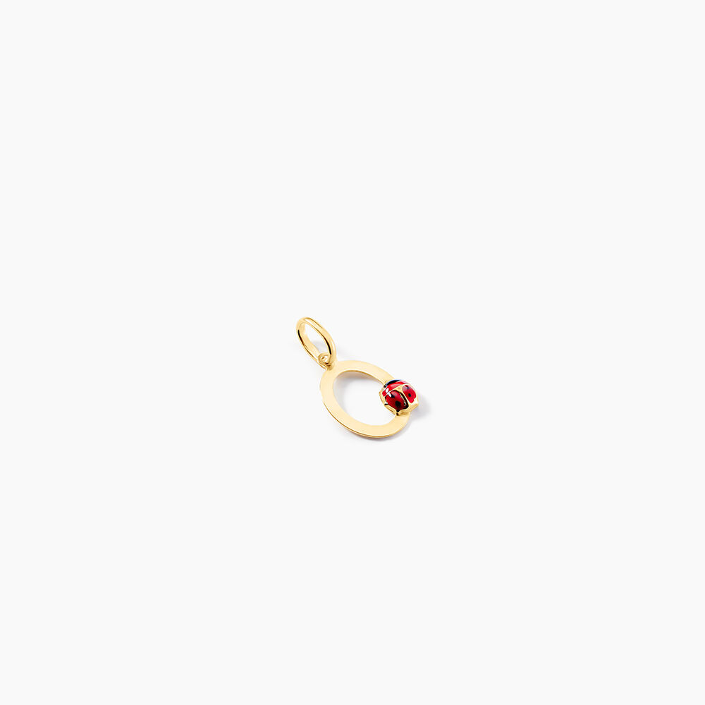 Pendentif Helidie Coccinelle Lettre Or Jaune - Pendentifs Enfant | Marc Orian