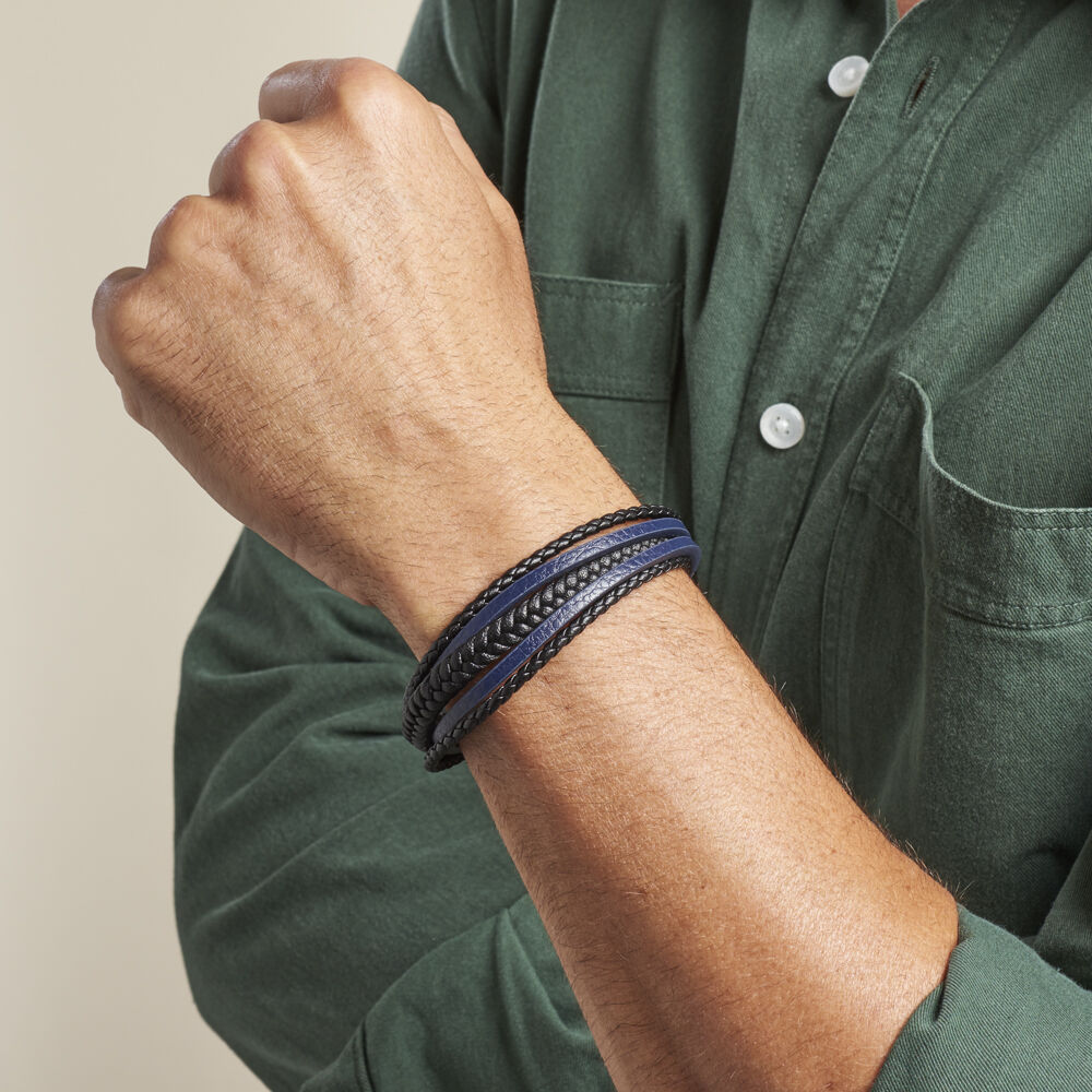 Bracelet Jourdan Homme Byron Acier Argente - Bracelets cuir Homme | Marc Orian