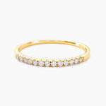 Alliance Pristina Or Jaune Diamant - Alliances avec pierres Femme | Marc Orian