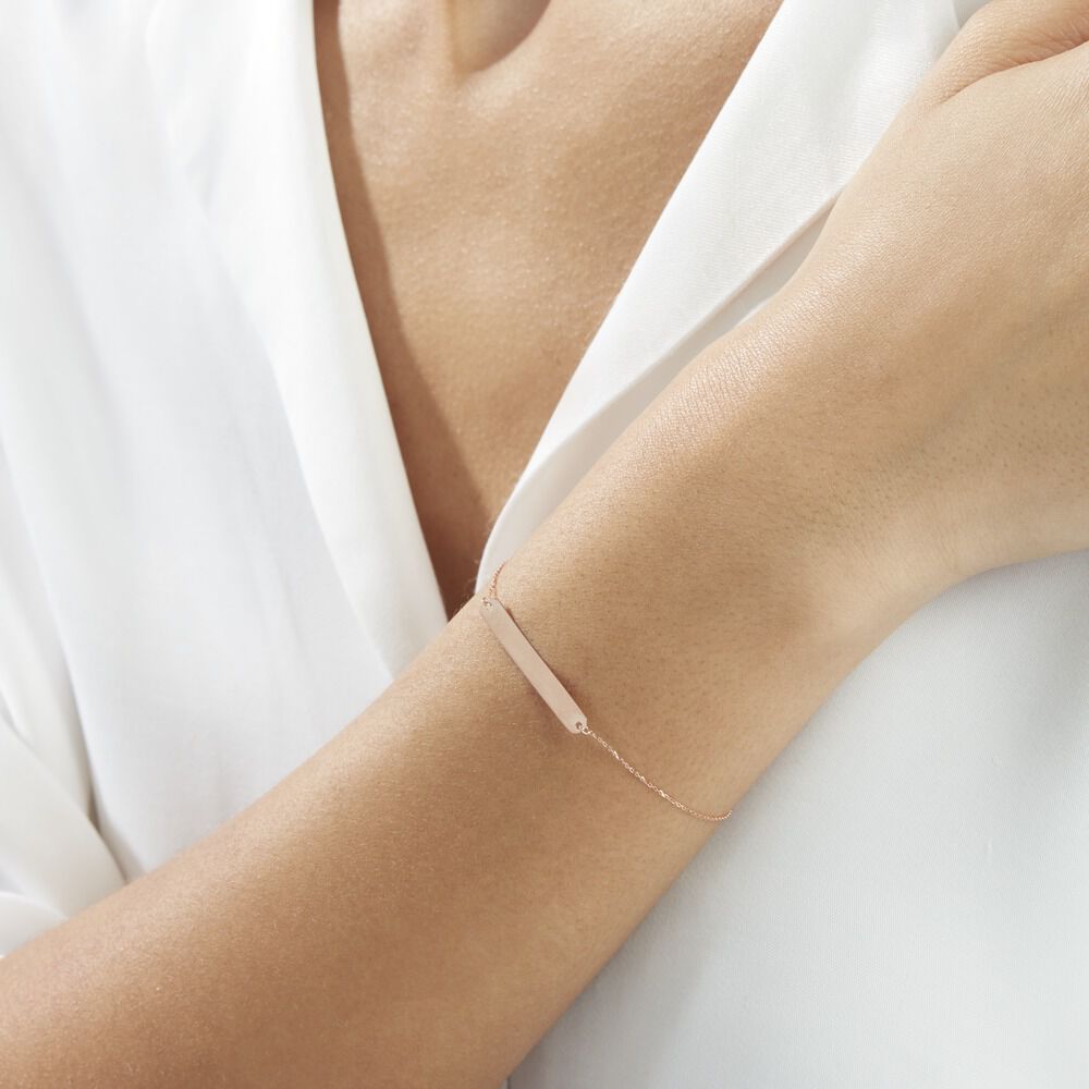 Bracelet Beavis Or Rose - Bracelets chaînes Femme | Marc Orian