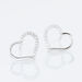 Boucles D'oreilles Puces Salona Argent Blanc Oxyde De Zirconium - Puces Femme | Marc Orian