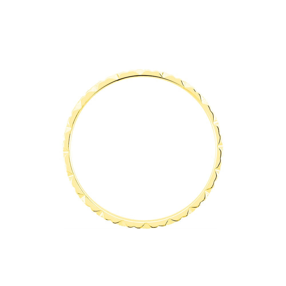 Alliance Fleur Diamantee Ruban Plat Or Jaune - Alliances duo Unisex | Marc Orian